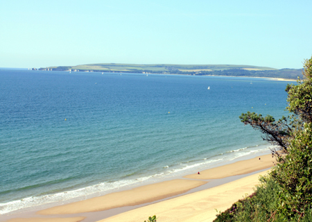 A view out over Canford Cliffs in Poole, Dorset 